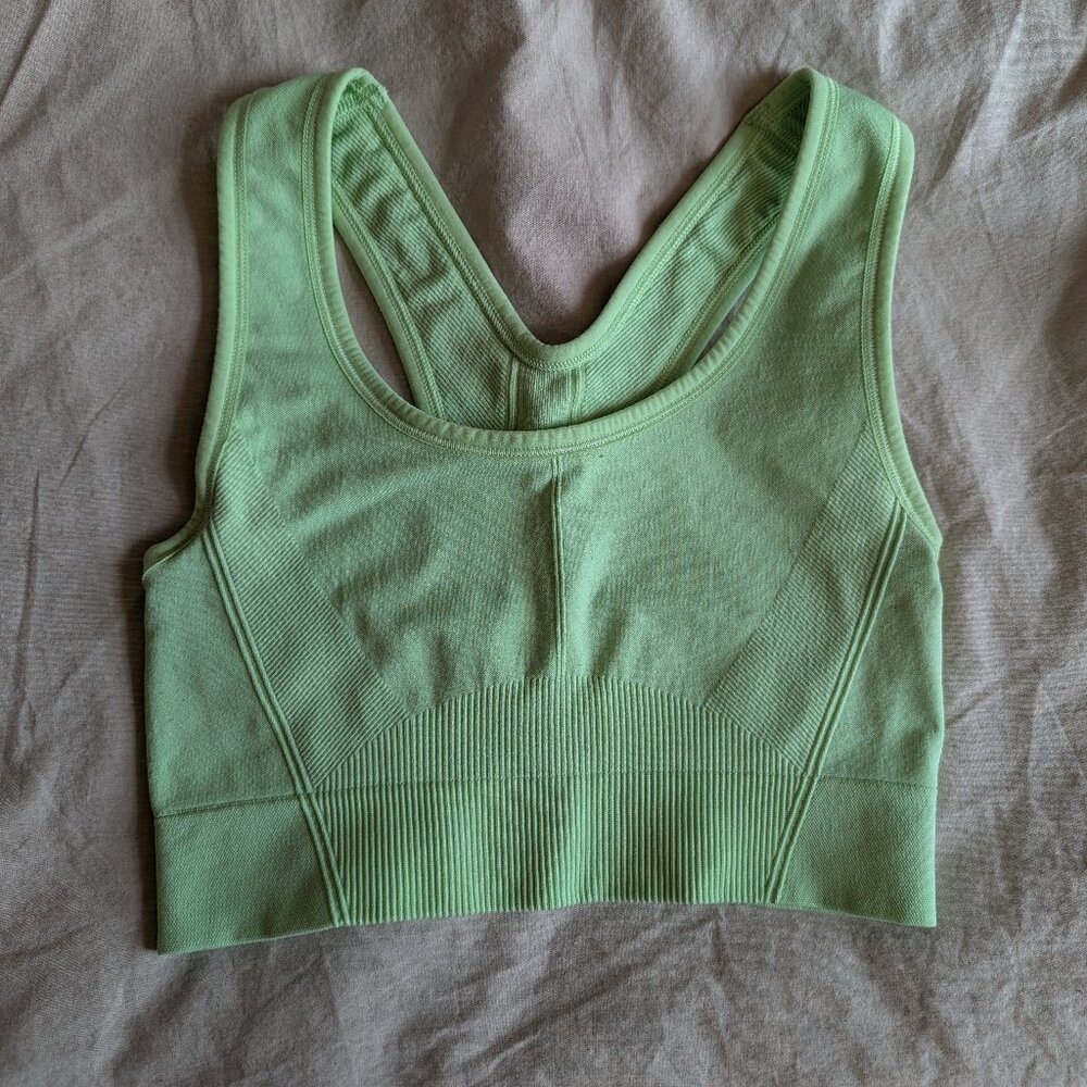 all in motion light green sports bra size S